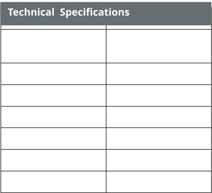 Technical  Specifications